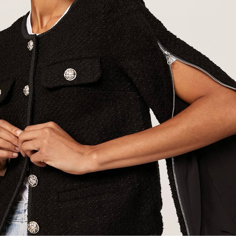 Derek Lam Tweed Bomber Jacket